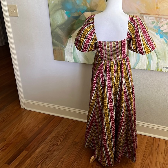 Hill House Matilda Dress Ikat topiary print small - Picture 7 of 16